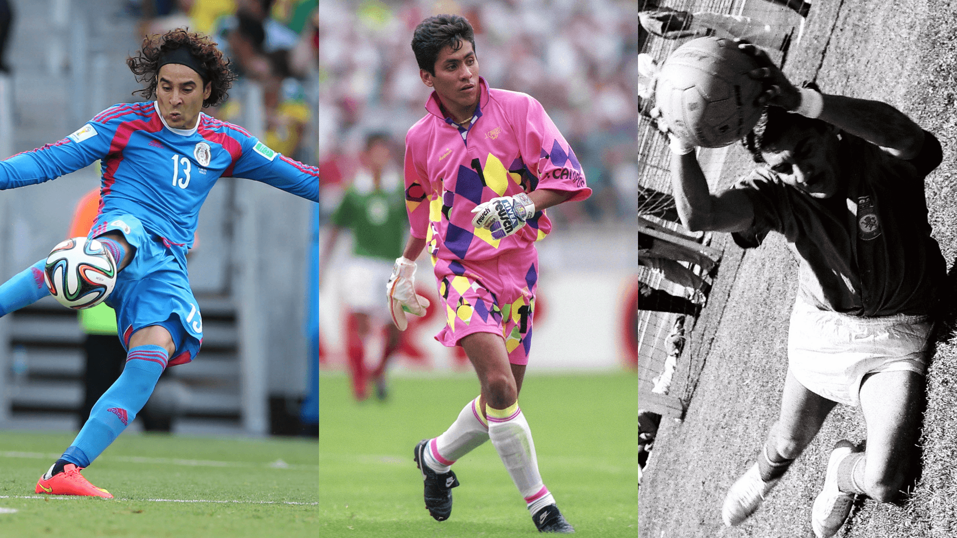 Ochoa, Campos y Carbajal, leyendas de la portería. | Foto: Mex Sport