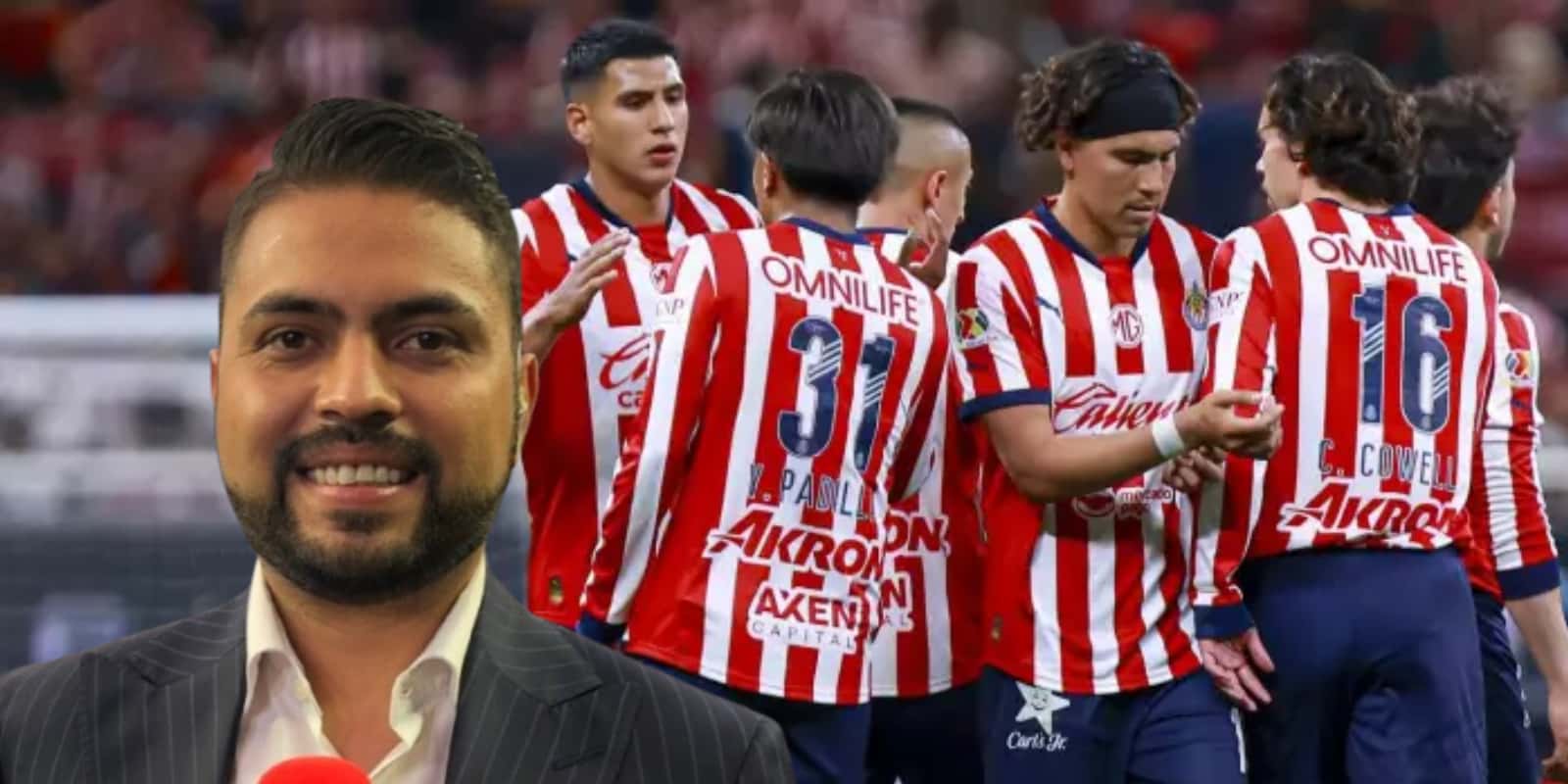 Omar Villa junto a futbolistas de Chivas / FOTO SOY FÚTBOL