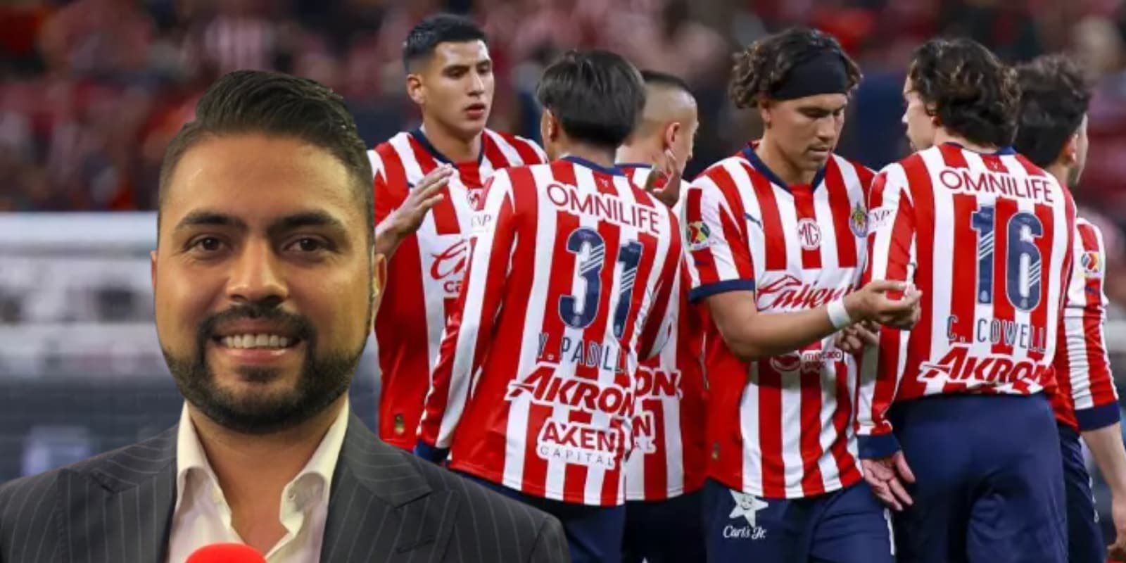 Omar Villa junto a futbolistas de Chivas / FOTO SOY FÚTBOL