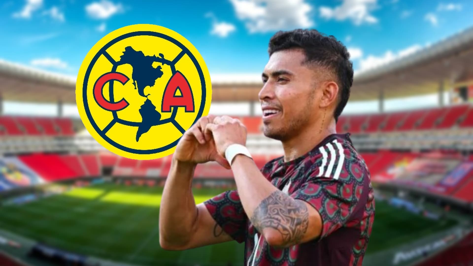 Orbelín Pineda con selección mexicana / Foto: Akron / Mexsport