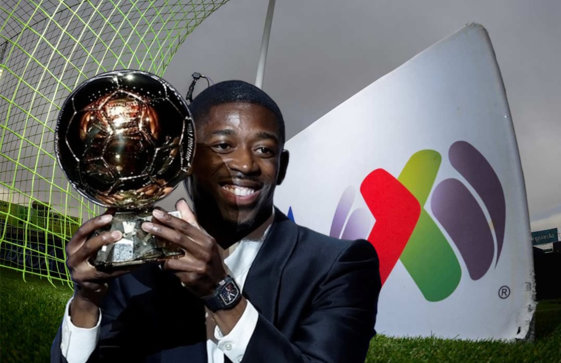 Ousmane Dembélé con el Balón de Oro/Foto Fútbol Total.