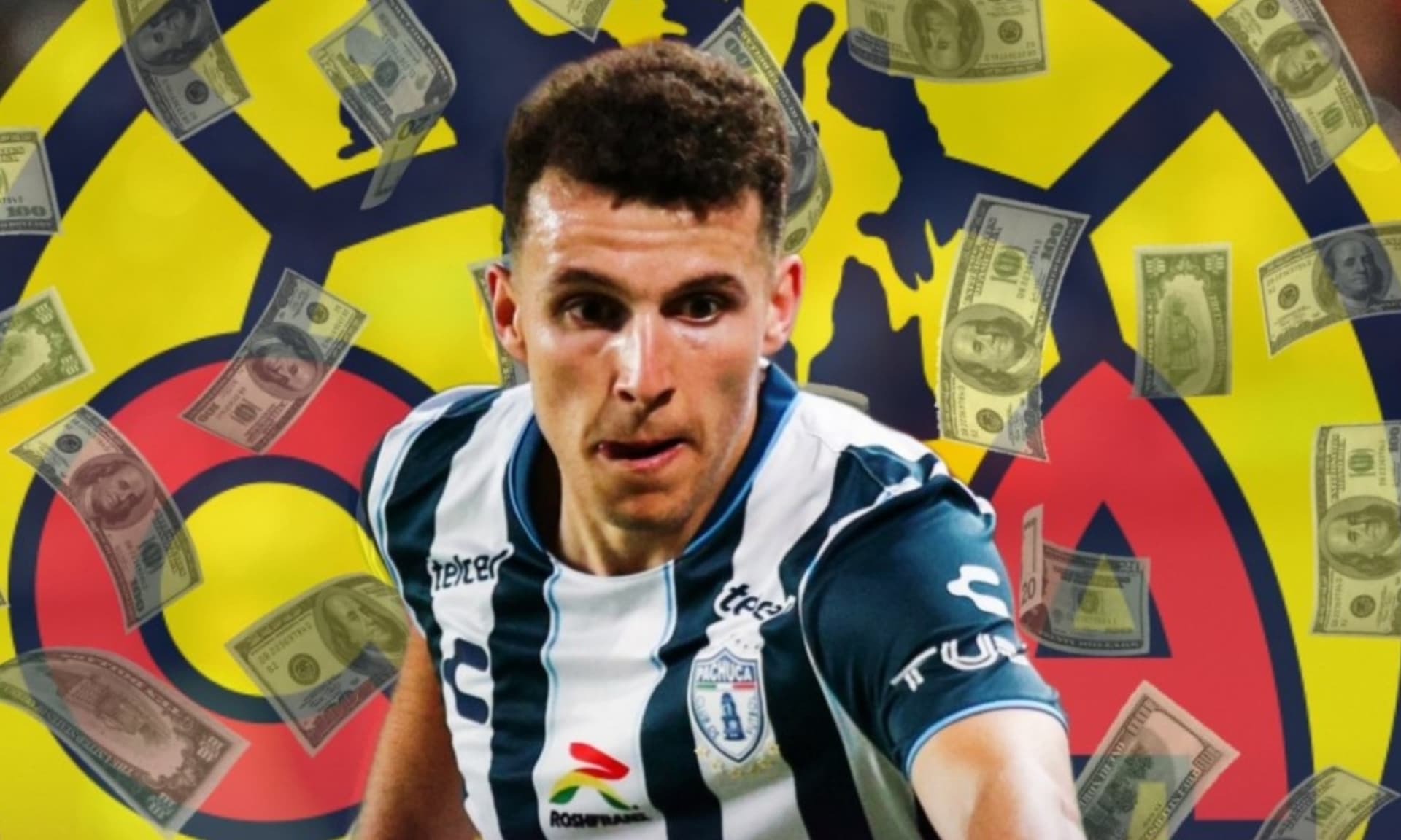 Oussama Idrissi con la playera de Pachuca (Fuente: Nación Fútbol)