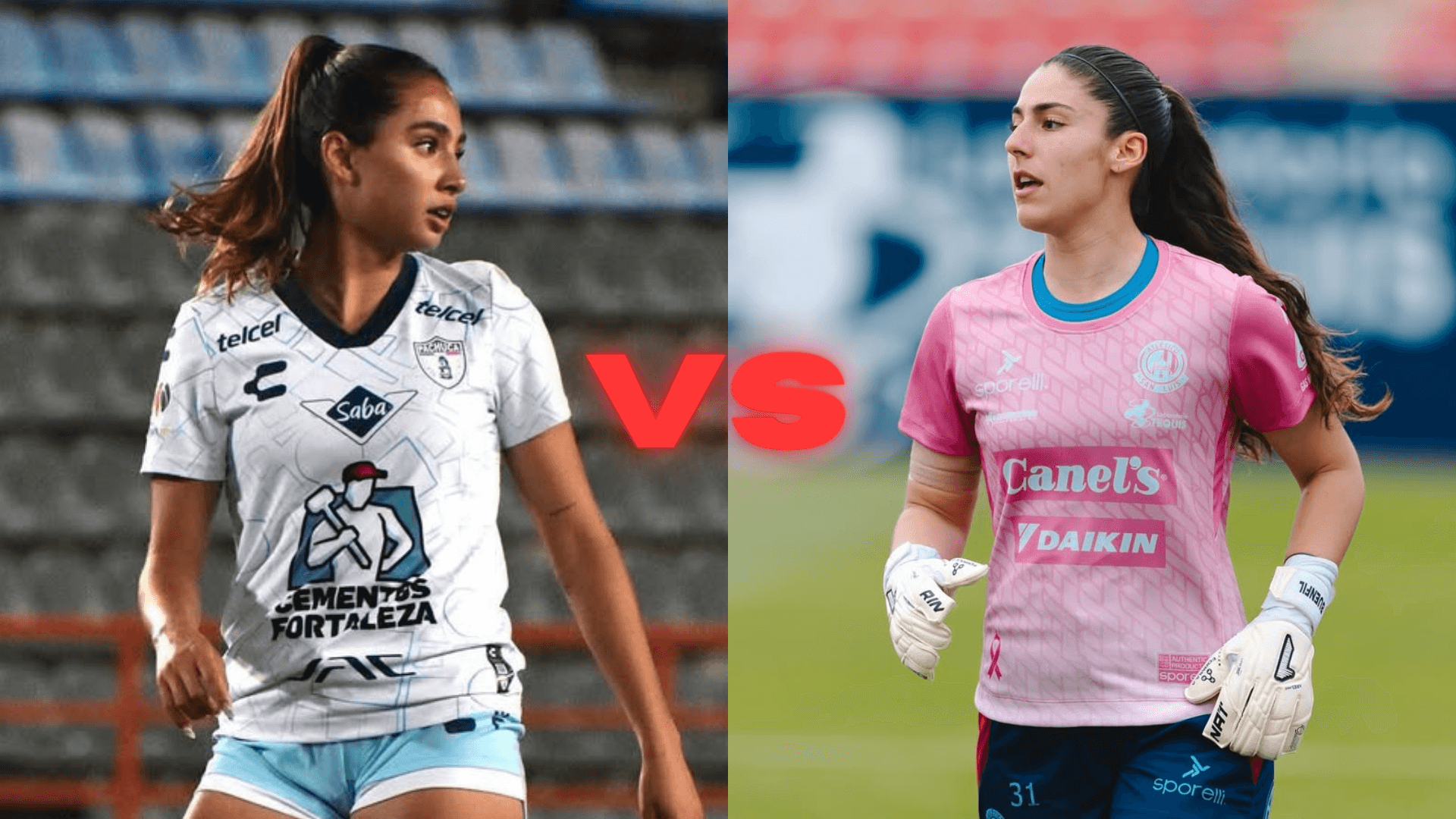 Pachuca (f) vs San Luis (f) | Fotos: @TuzosFemenil y @AtletiDeSLPFem