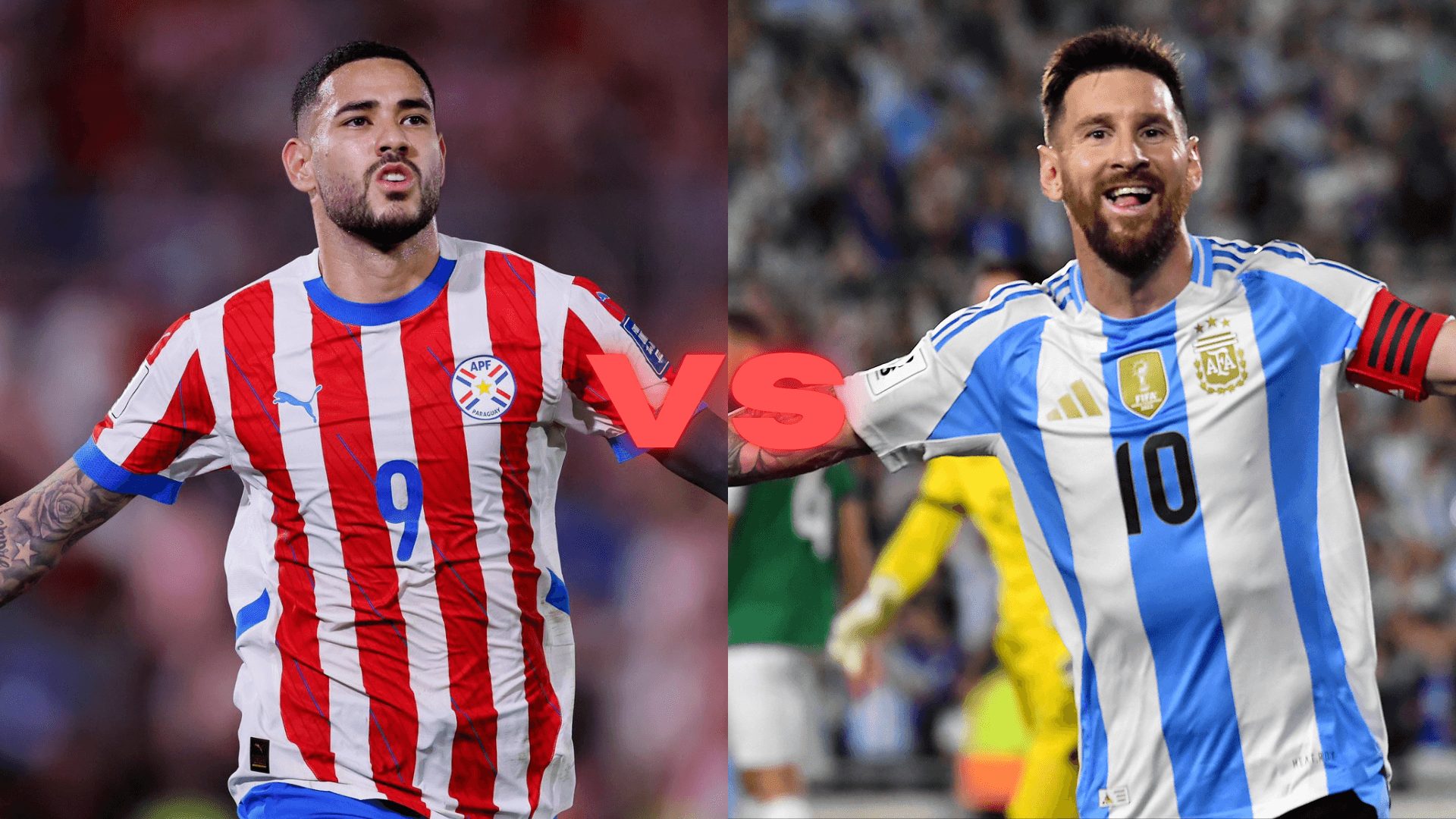 Paraguay vs Argentina | Fotos: X oficial de @Albirroja y @Argentina