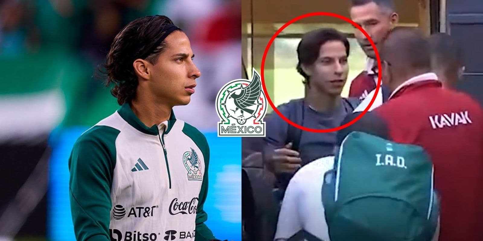 Parece que a Diego Laínez no le cayó nada bien la noticia de saber que queda fuera de la lista final del Tri para el mundial de Qatar.