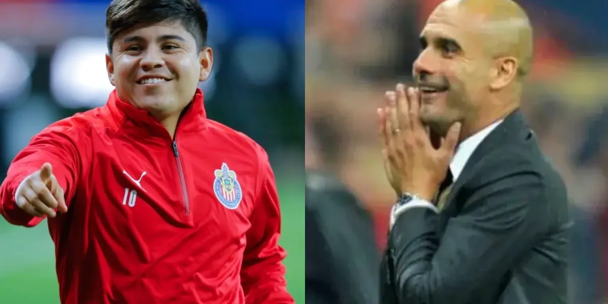 Pep Guardiola le veía potencial para que llegara a las juveniles de Manchester City, el jugador señaló su deseo de estar en Chivas pero no lo llevaron, por retener a Eduardo López.