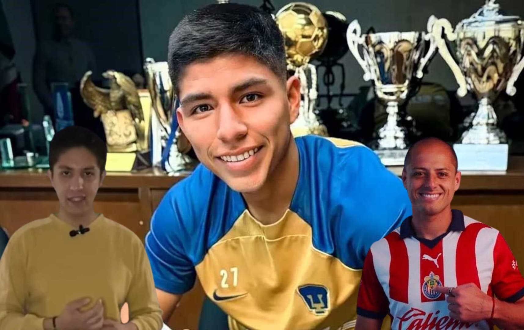 Piero Quispe de 22 años competirá con el veterano 'Chicharito' de 35 por los reflectores en la liga.
