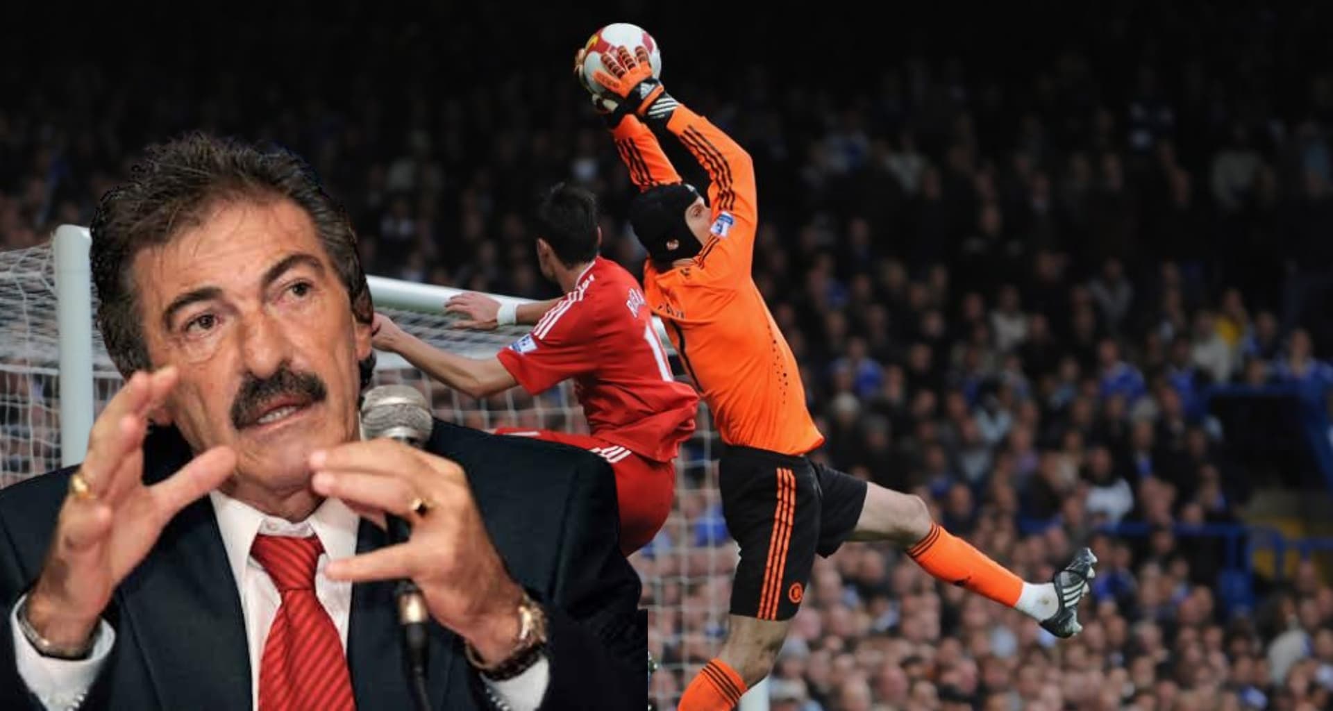 Portero sale a cortar centro en un partido de la Premier League / Foto EFE