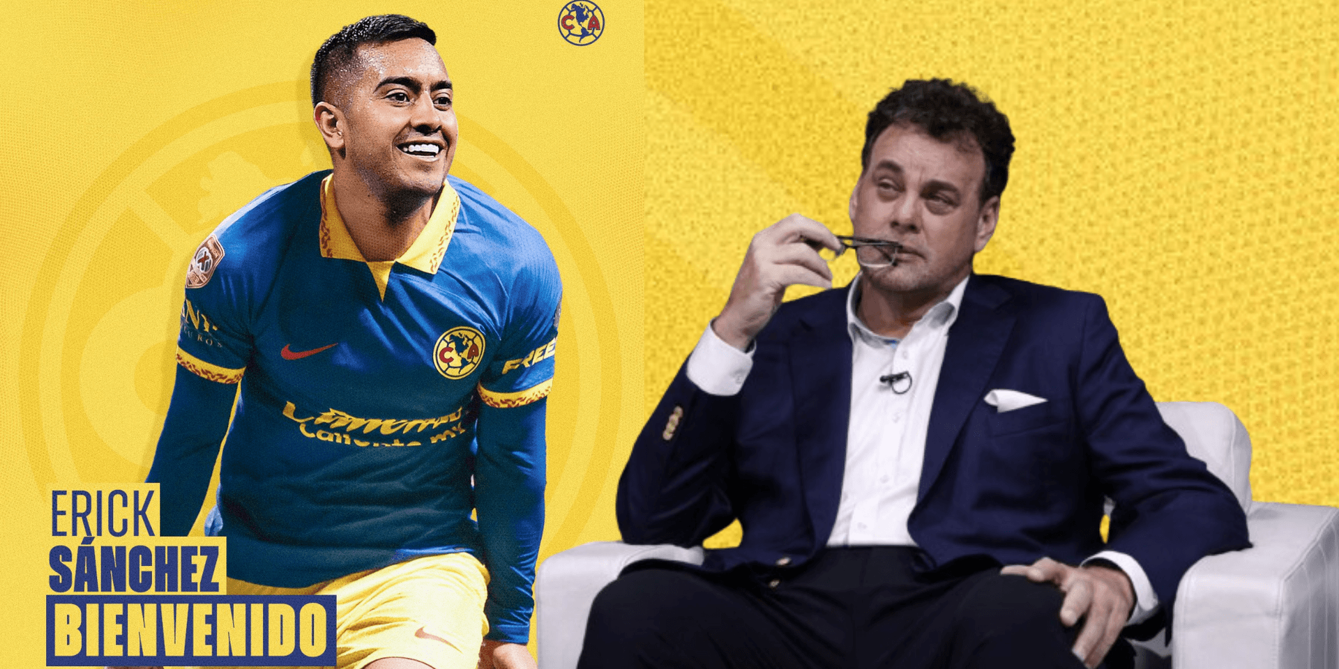 Presentación de Erick Sánchez en el América (Fuente: X de Club América)