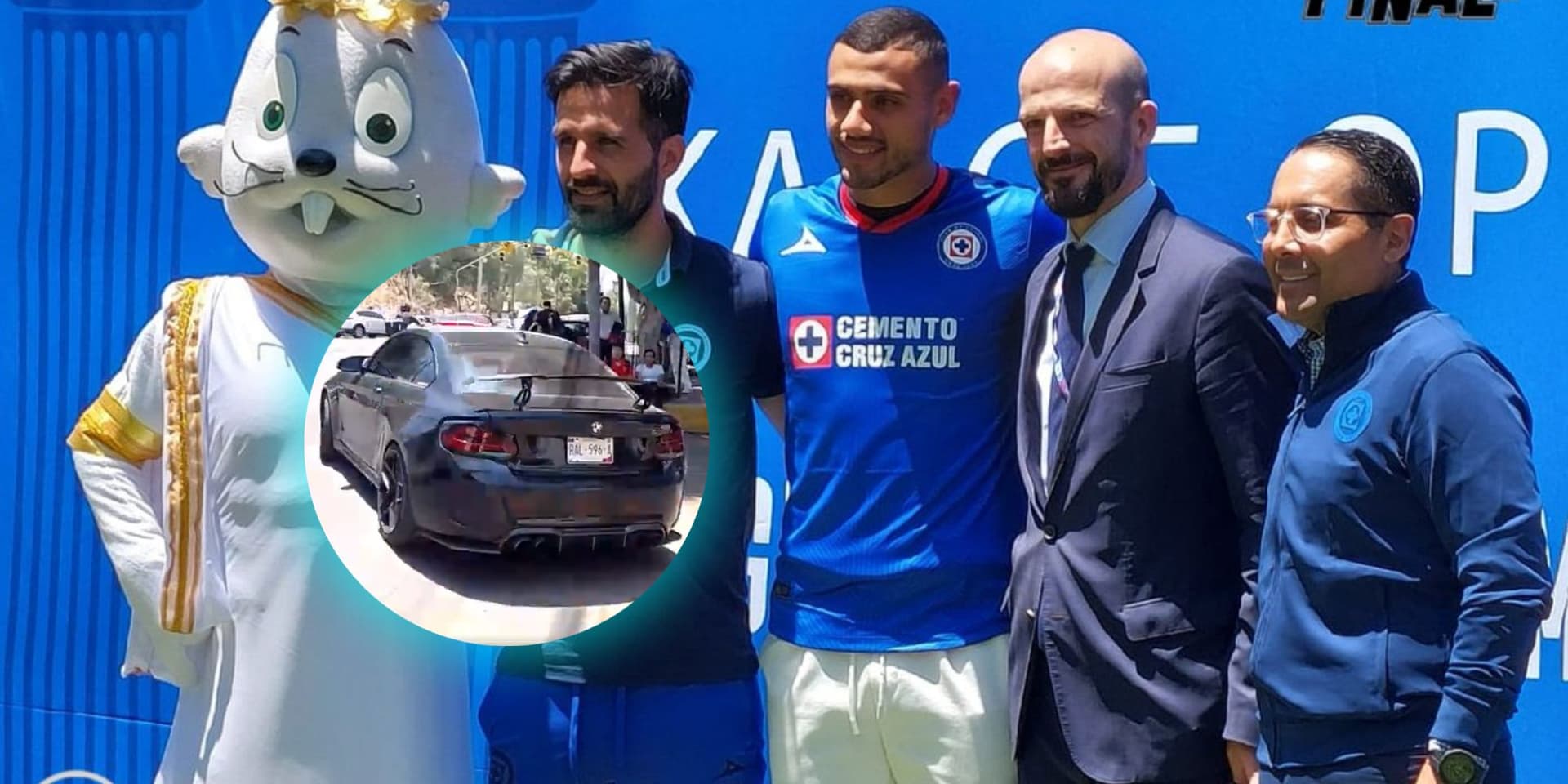 Presentación de Giorgos Giakoumakis en Cruz Azul (Fuente: IG Cruz Azul)