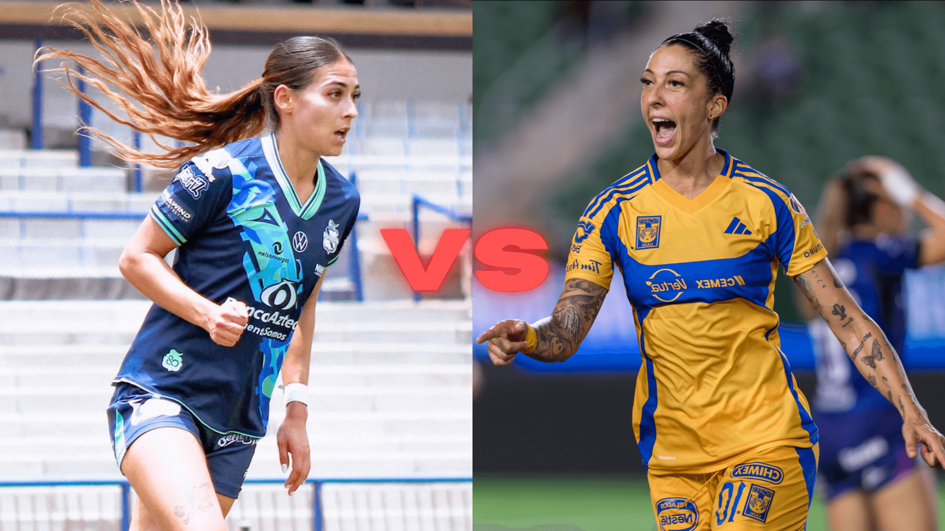 Puebla Femenil vs. Tigres UANL Femenil | Fotos: @ClubPueblaFem y @TigresFemenil