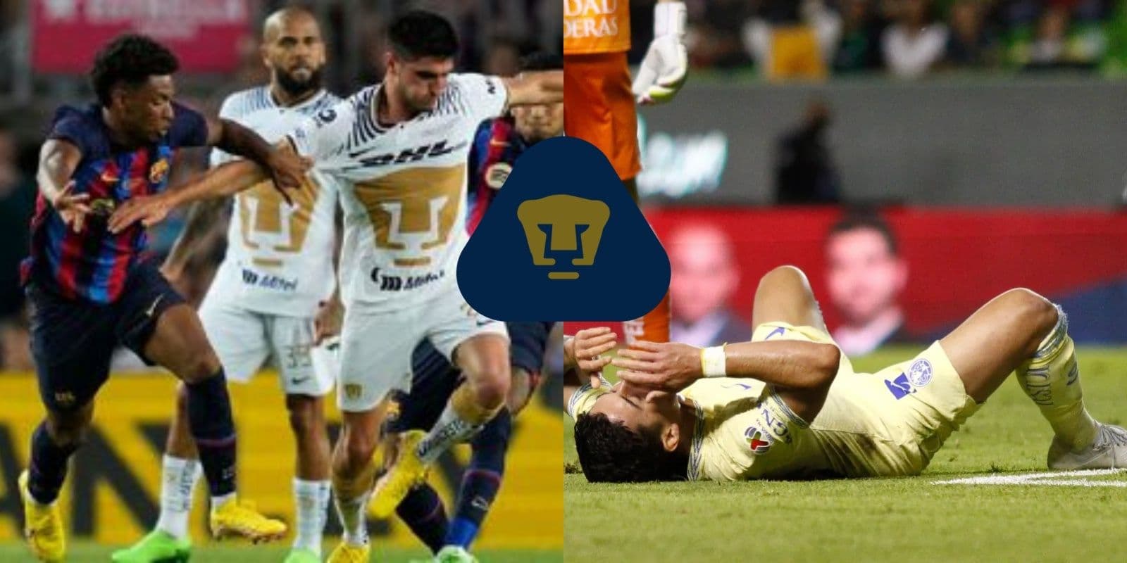 Pumas tiene en la mira al América luego de ser humillados por el Barcelona.