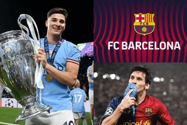 Quiere ser como Messi, el campeón del mundo que podría llegar al FC Barcelona.