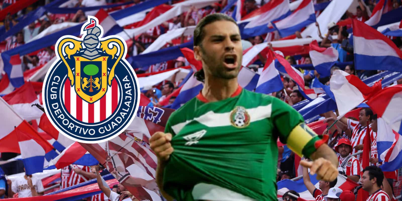 Rafael Márquez junto al escudo de Chivas / FOTO FIFA PLUS