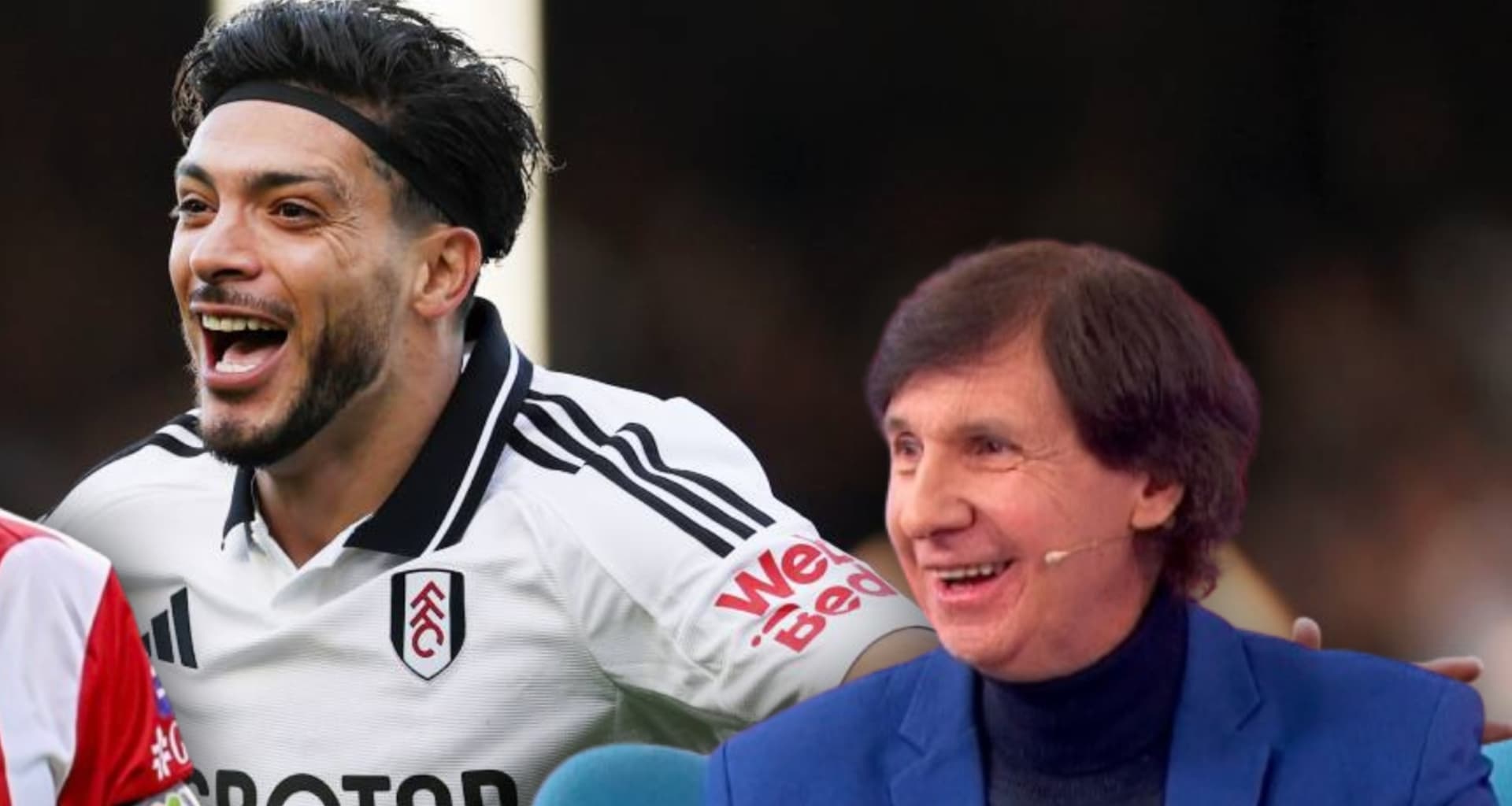 Raúl Jiménez en el festejo del gol 54 que realiza con Fulham (Fuente :BBC y T Y C Sports)