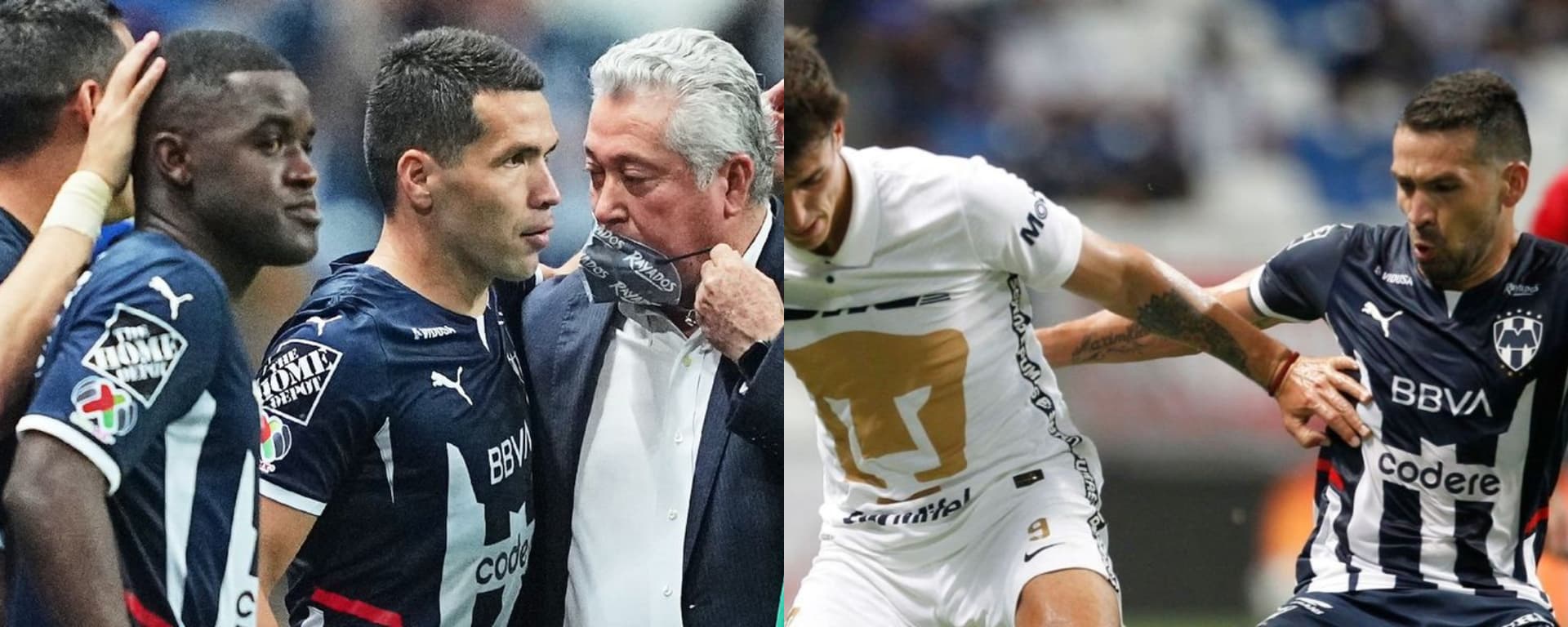 Rayados jugó todo el segundo tiempo contra Pumas con un jugador más.