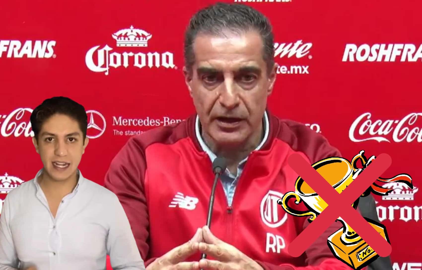 Renato Paiva ya sumó su primer fracaso con el Toluca tras quedar eliminado de CONCACAF.