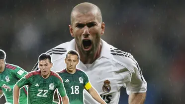 Revelan al único jugador del Tri que intercambio la playera con Zinedine Zidane