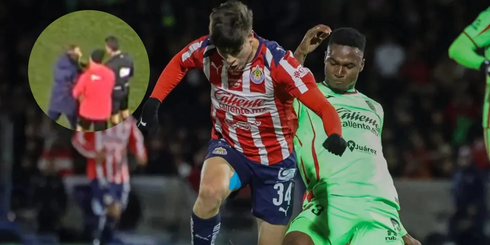 Revelan el video de una bronca en el FC Juárez vs Chivas que la TV no captó