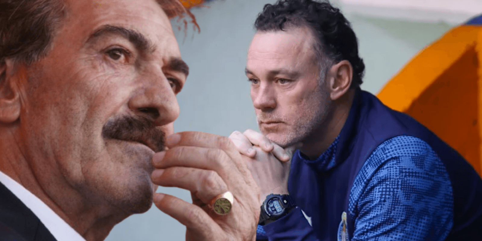 Ricardo La Volpe junto a Gabriel Milito / FOTO TV AZTECA