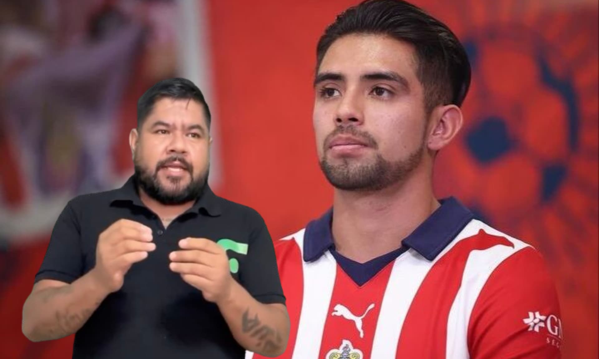 Ricardo Marín en el vestidor del estadio de Chivas (Fuente: Chivas)