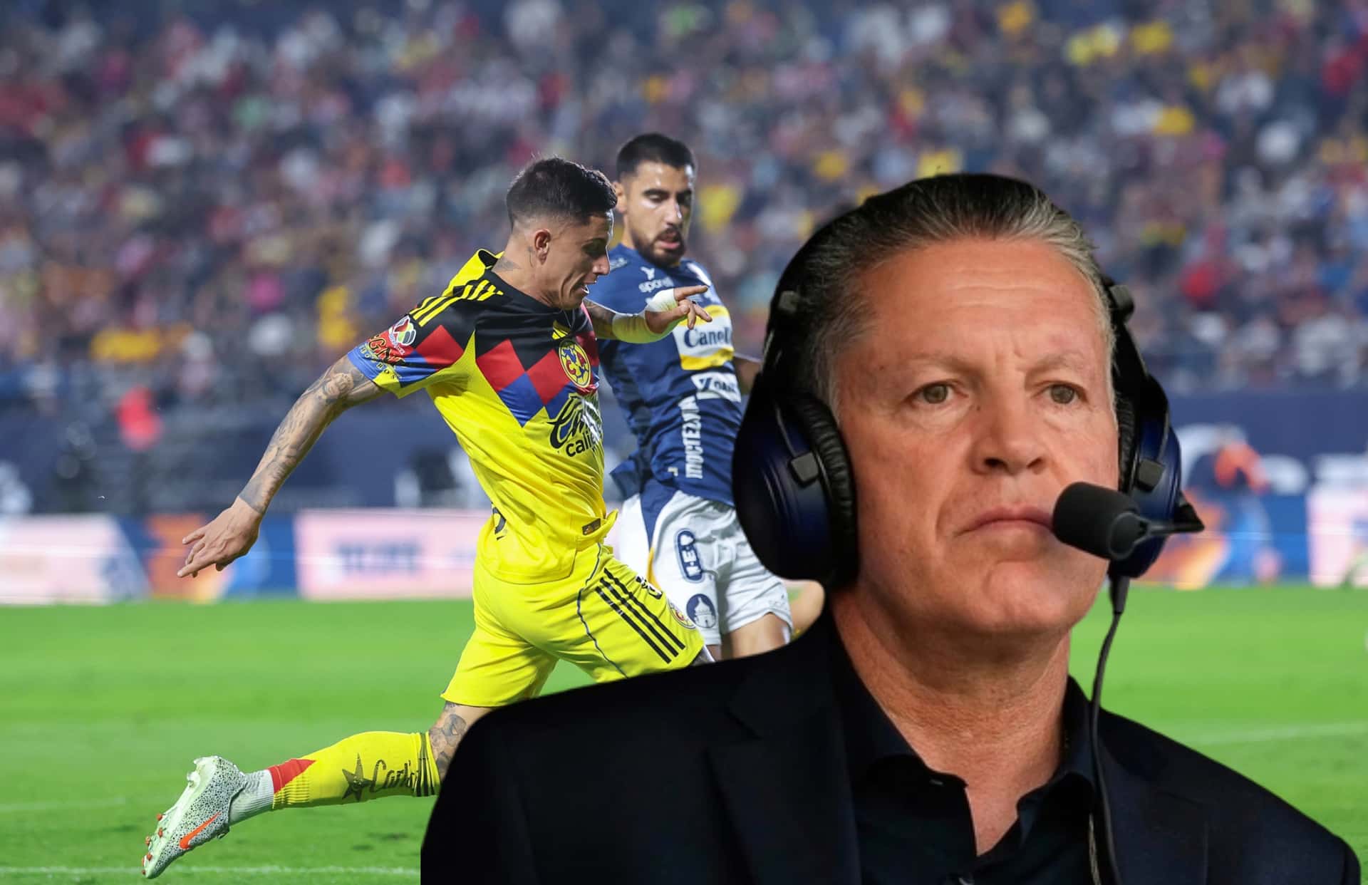 Ricardo Peláez y jugadores en partido/ Foto Club América.