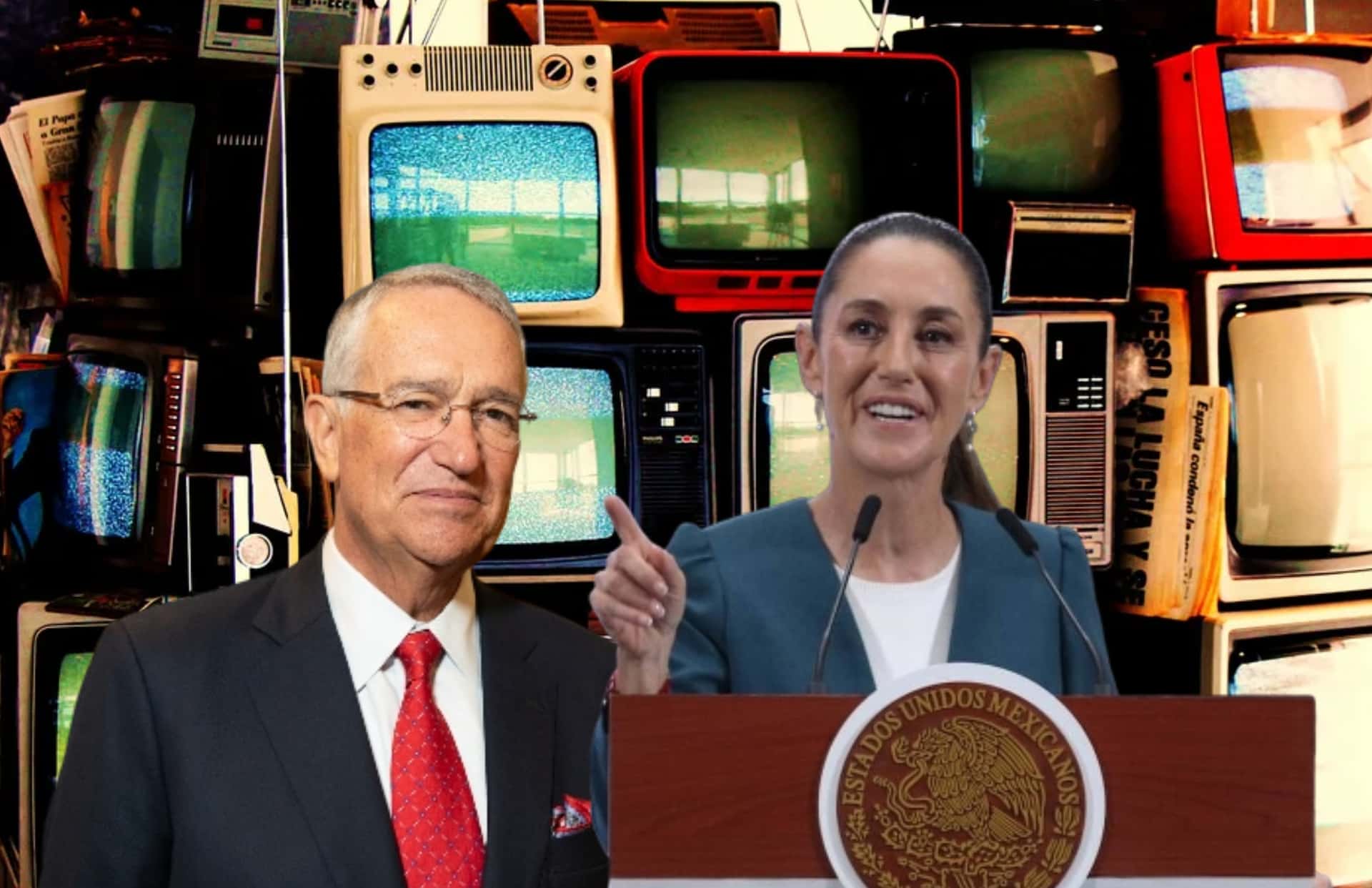 Ricardo Salinas Pliego y Claudia Sheinbaum/Foto UDLAP.