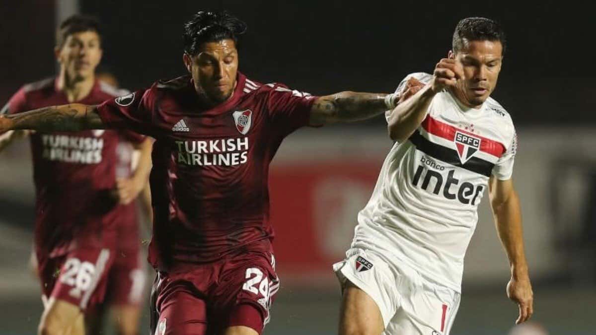 River Plate visitó a Sao Paulo en la reactivación de la Copa Libertadores donde cosechó un récord negativo.