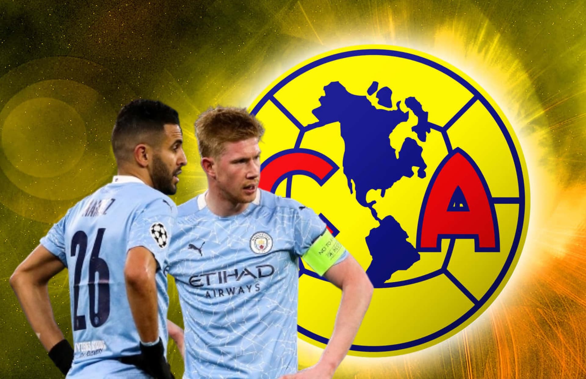 Riyad Mahrez y Kevin de Bruyne/Foto Wallpapers.com