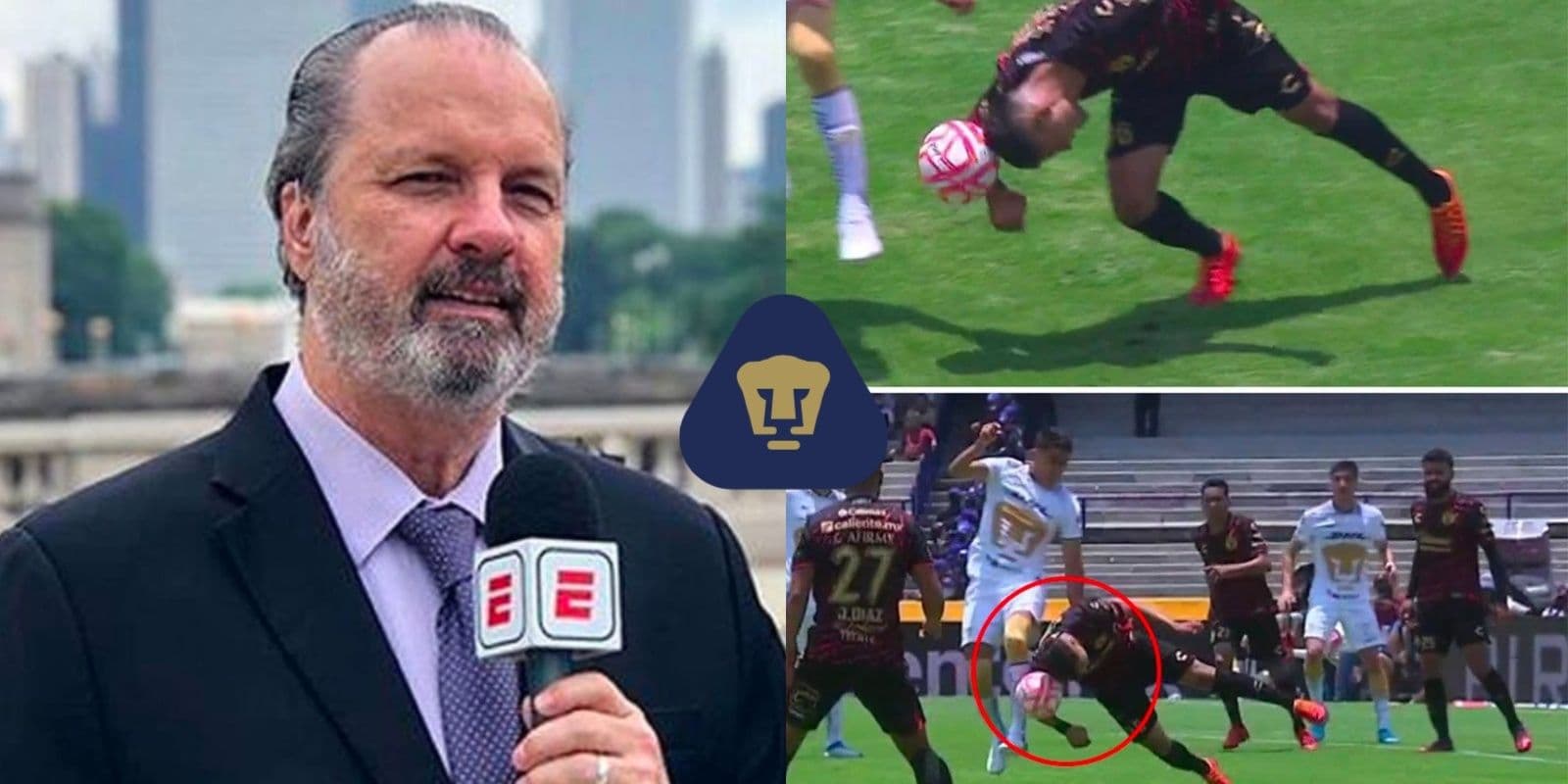 Roberto Gómez Junco, analista de ESPN, explota tras la polémica desatada en el Pumas vs Xolos.