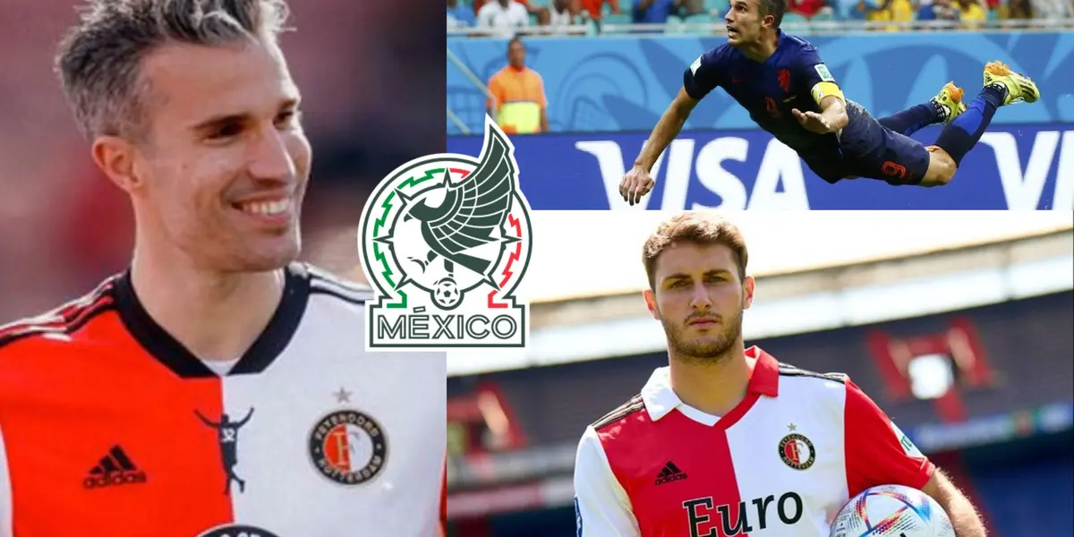 Robin Van Persie quedó sorprendido tras ver a Santiago Giménez en acción con el Feyenoord  