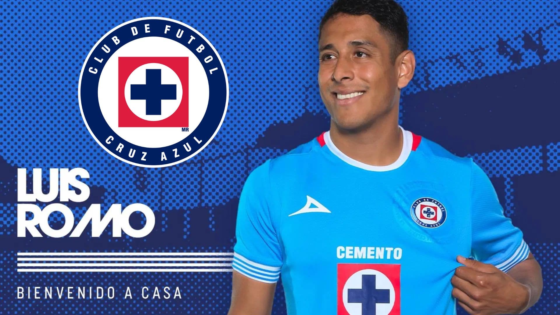 Romo en su presentación con Cruz Azul