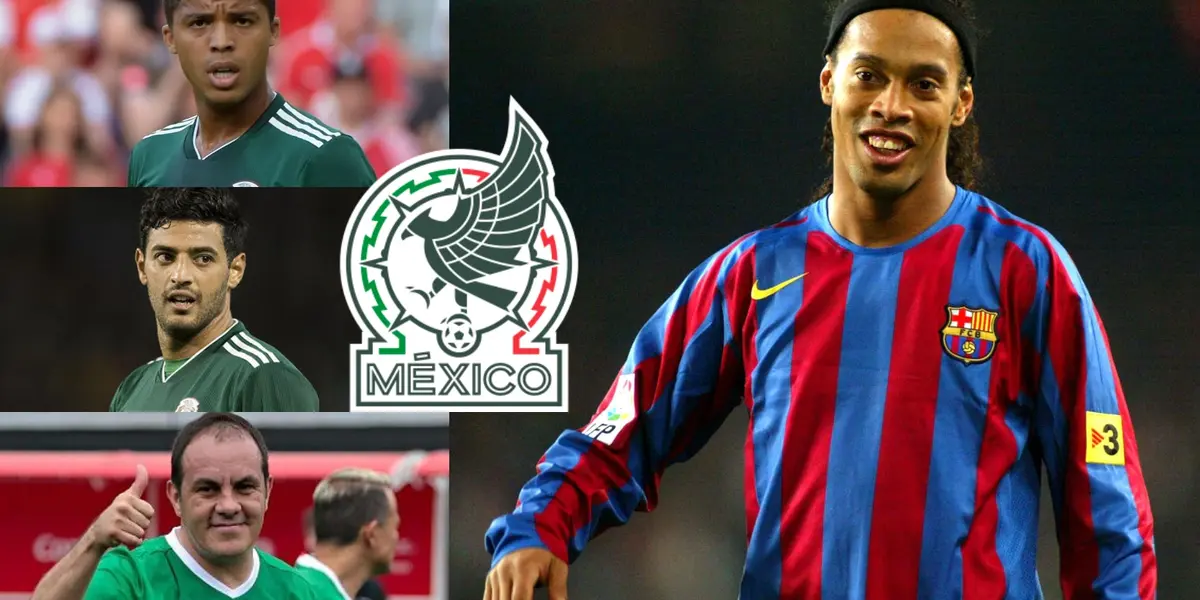 Ronaldinho considera solamente a un mexicano como crack, hasta lo aplaudió y felicitó en pleno partido