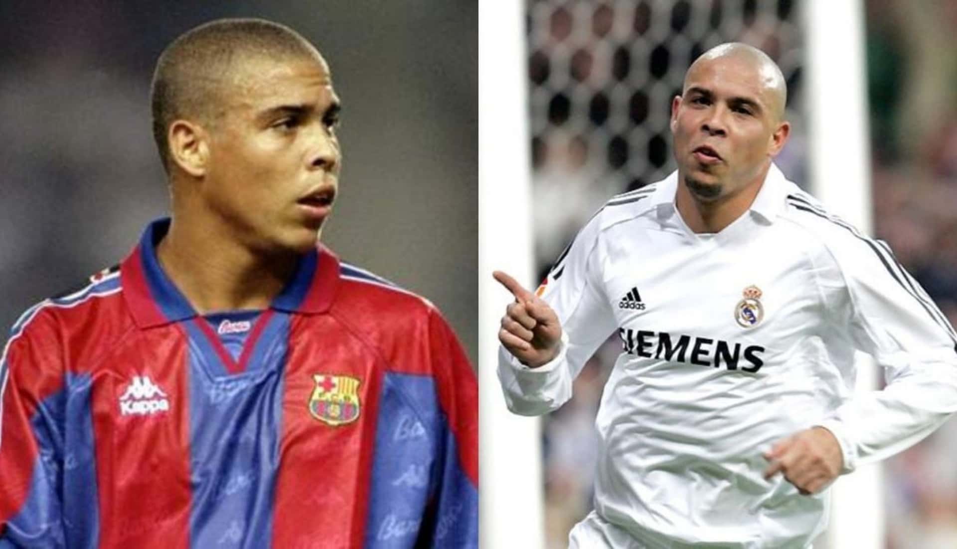 Ronaldo vistió y lució en ambas camisetas logrando ser el 'Pichichi' de La Liga