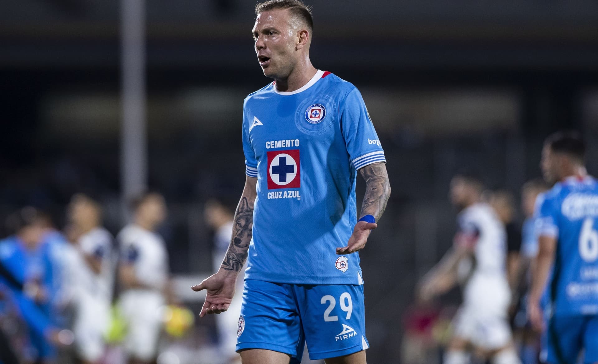 Rotondi en un juego de Cruz Azul ante los Rayados de Monterrey (Fuente: Mexsports)