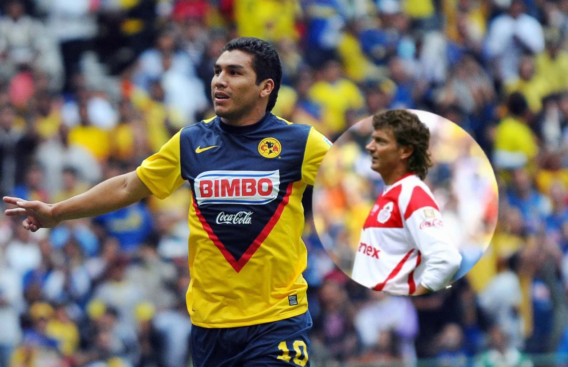 Salvador Cabañas y Hernán Cristante/ Foto W Deportes.