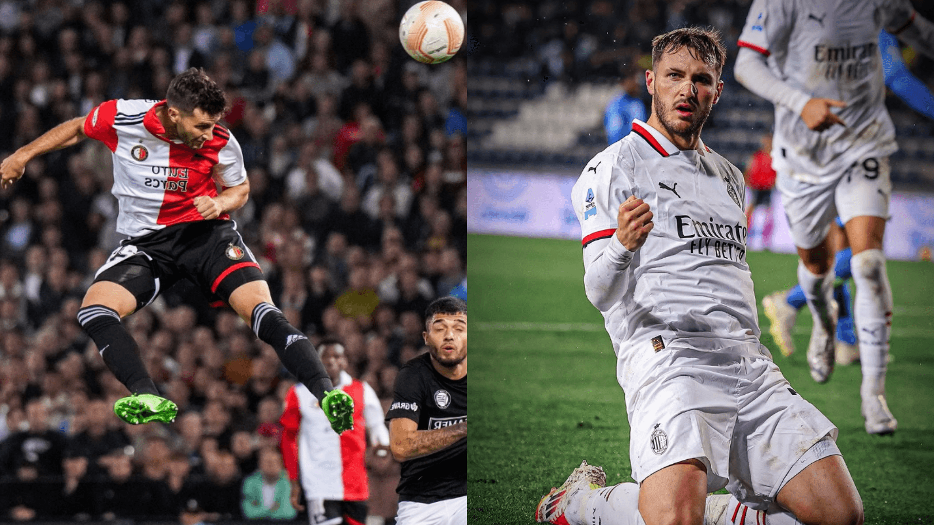 Santi en Feyenoord y en AC Milan | Fotos: @Santigim11