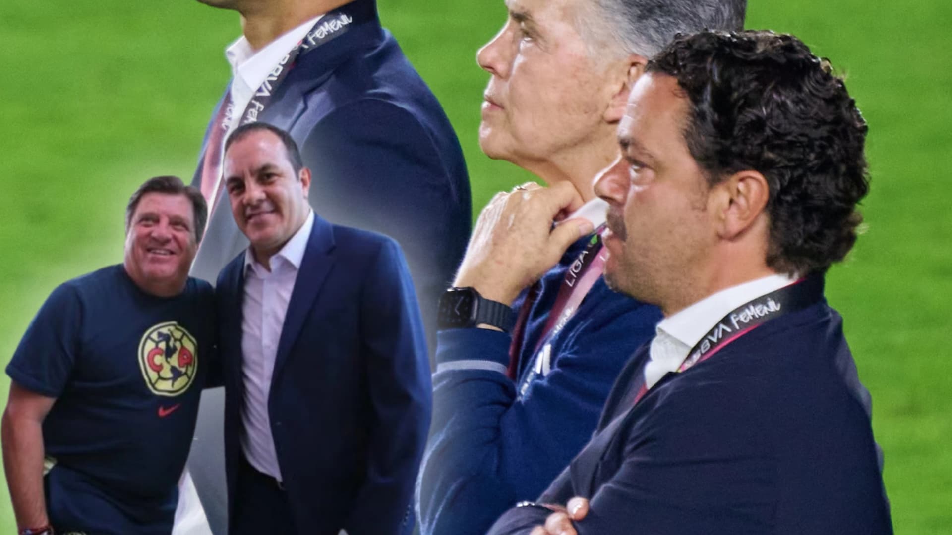 Santiago Baños durante la ceremonia de la Liga MX femenil