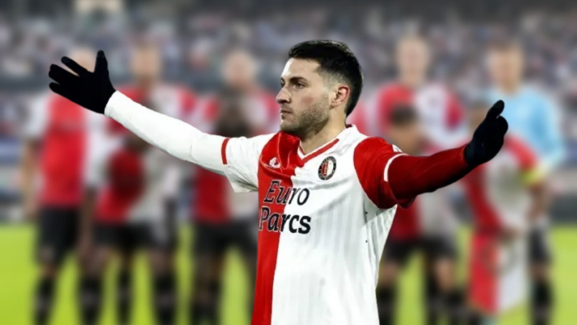 Santiago Giménez con el Feyenoord / Foto: @Feyenoord
