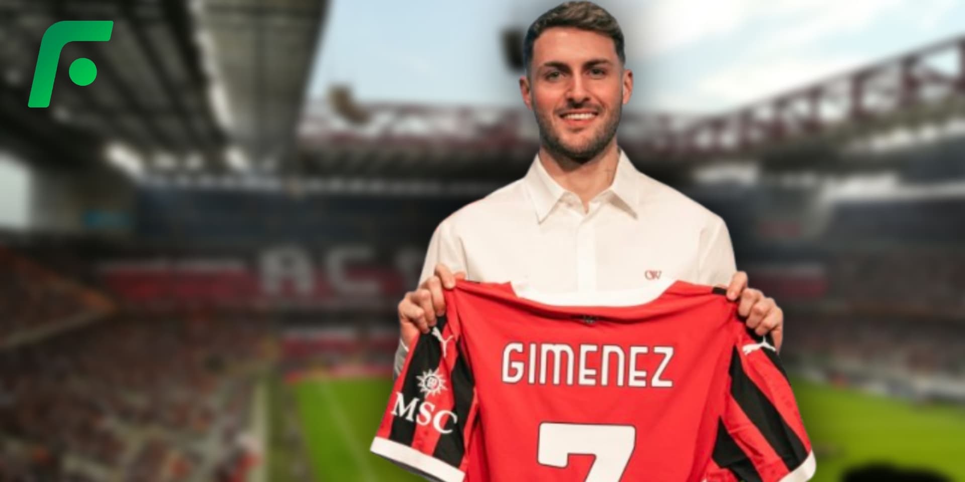 Santiago Giménez en el AC Milan (Fuente: AC Milan)