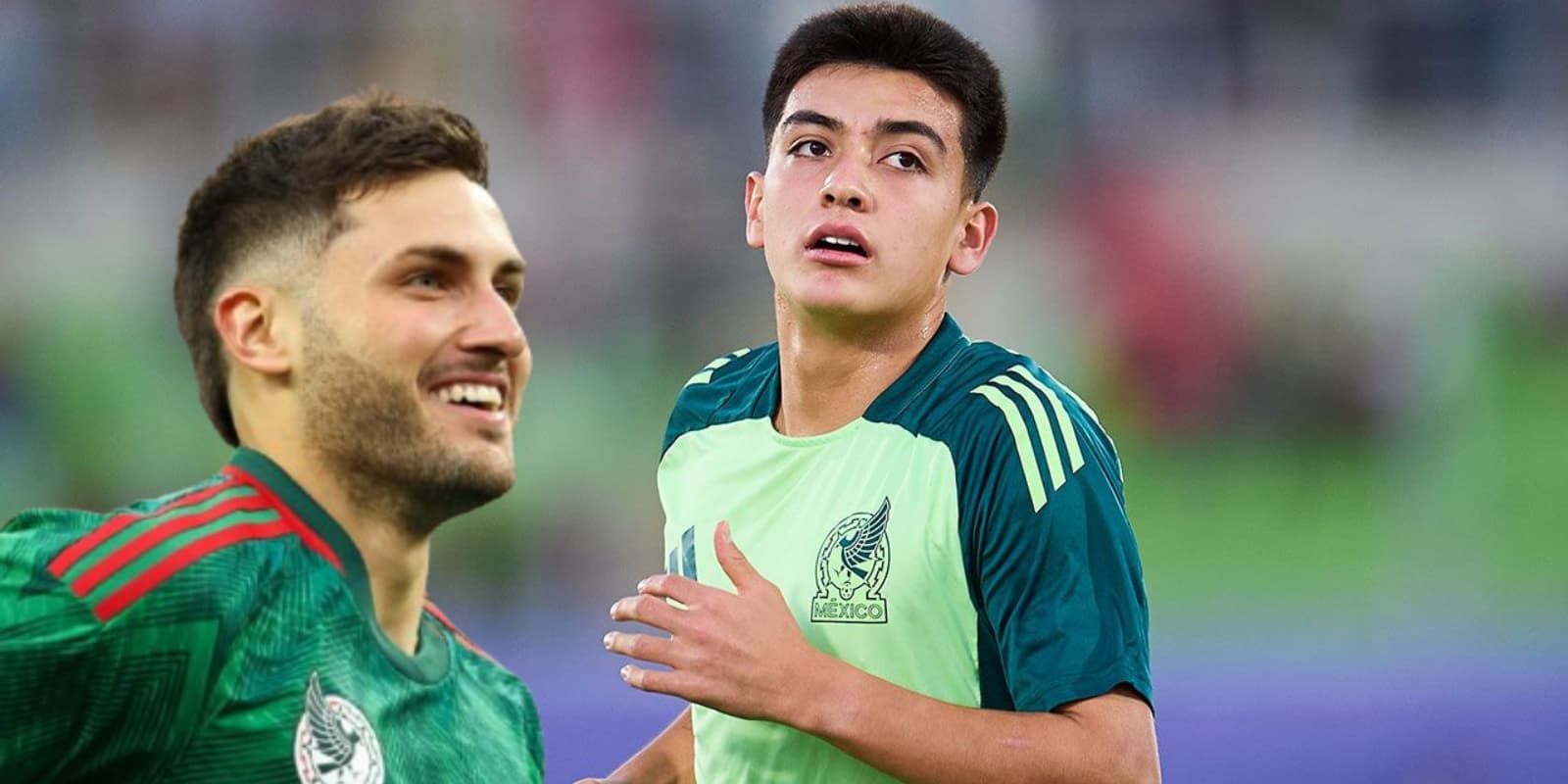 Santiago Giménez junto a Gilberto Mora / FOTO CQ