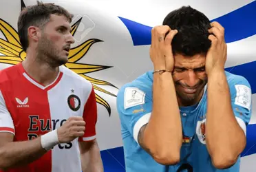 Santiago Giménez rompió el récord de goles de Luis Suárez en Países Bajos y esto dice la prensa uruguaya del mexicano