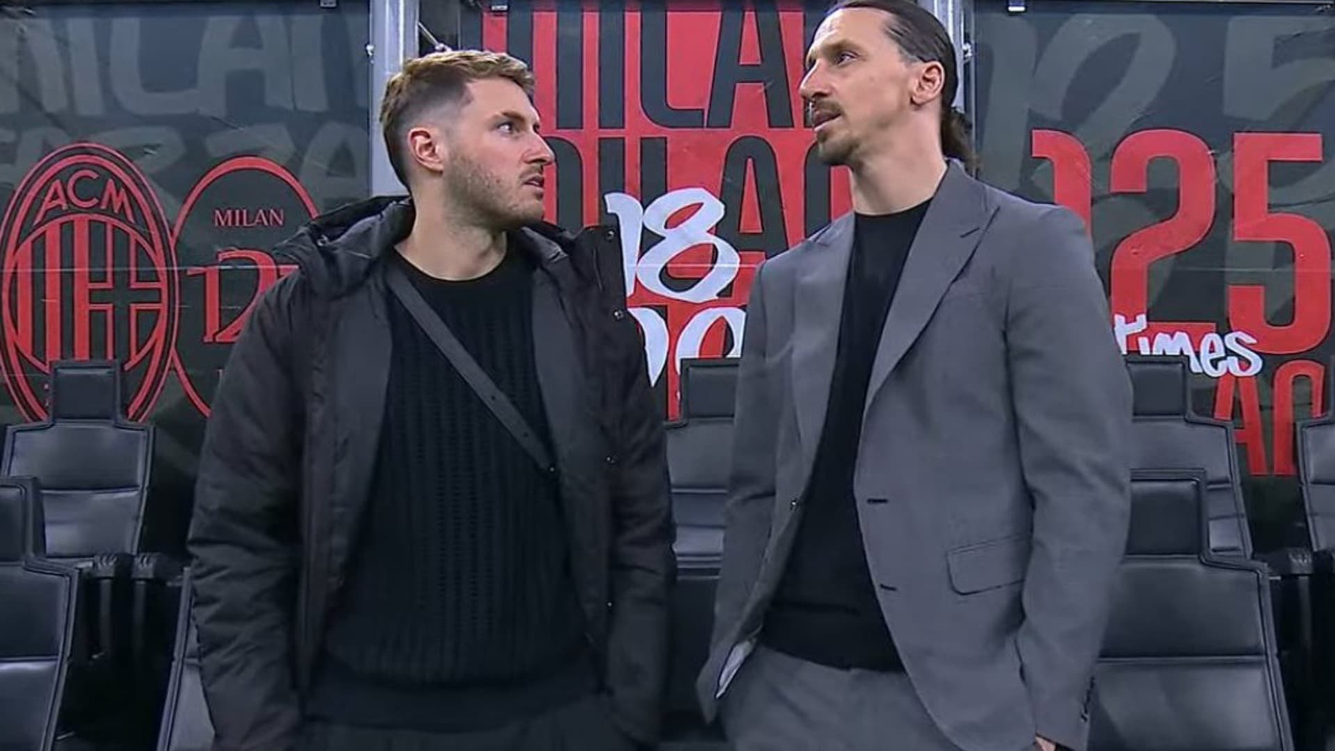 Santiago Giménez y Zlatan Ibrahimovic