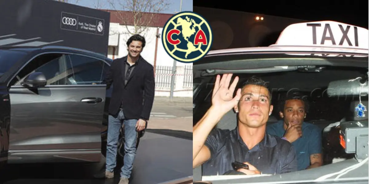 Santiago Solari llega en un coche de lujo a las prácticas del América, pero un futbolista, centrado y que quiere ganarse un puesto, arriba en taxi. 