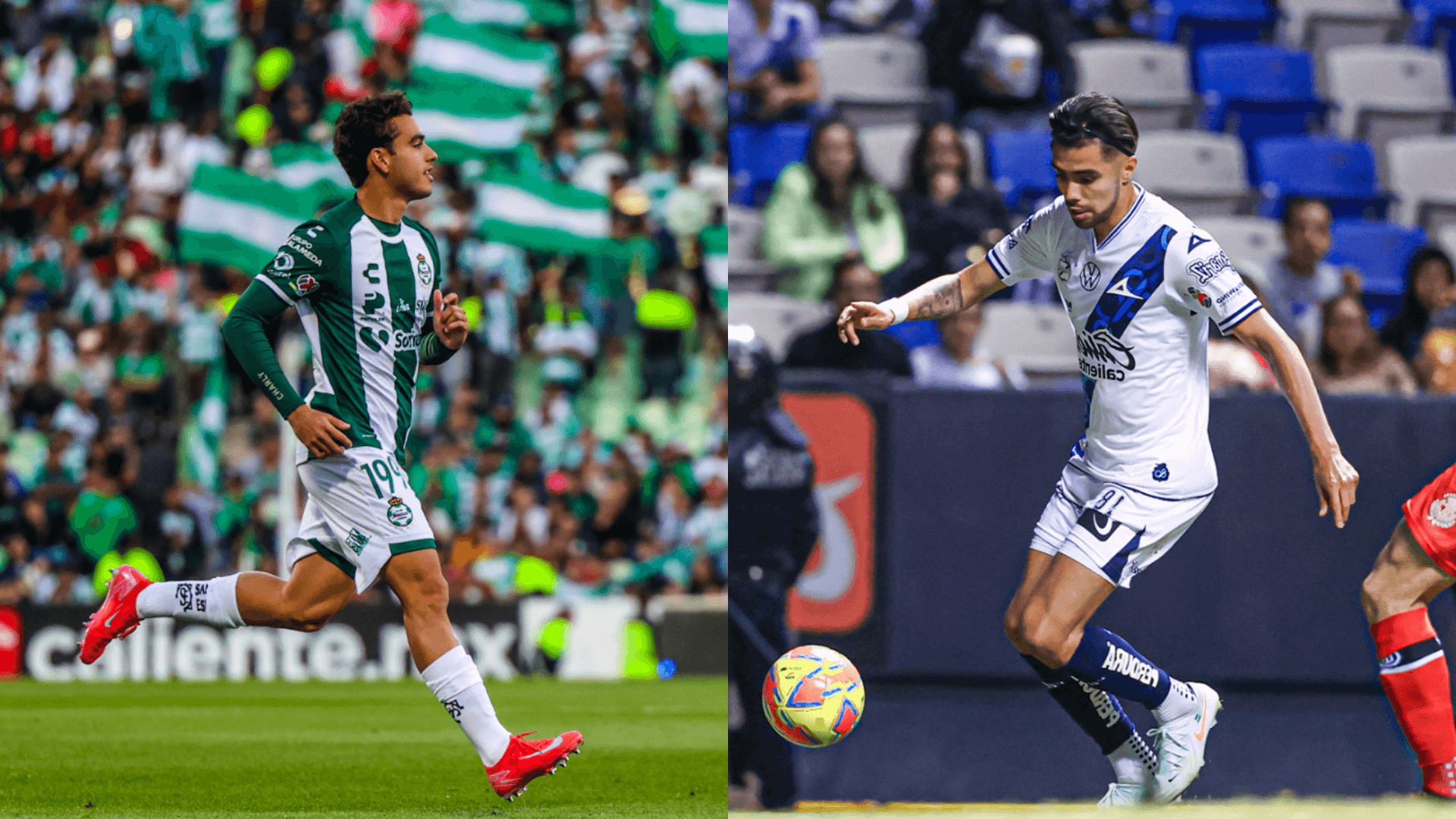 Santos y Puebla en partido | Fotos: @ClubSantos y @ClubPueblaMX