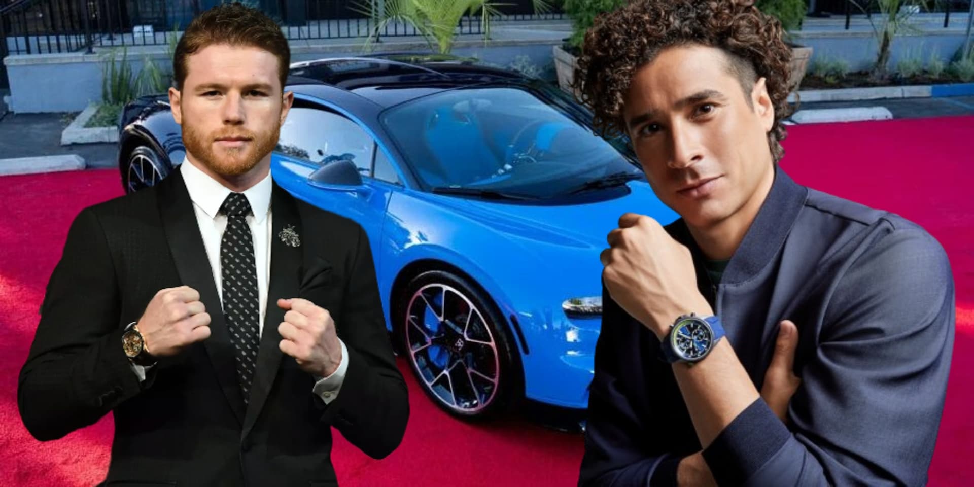 Saúl 'Canelo' Álvarez con su coche Bugatti / Foto: Getty Images