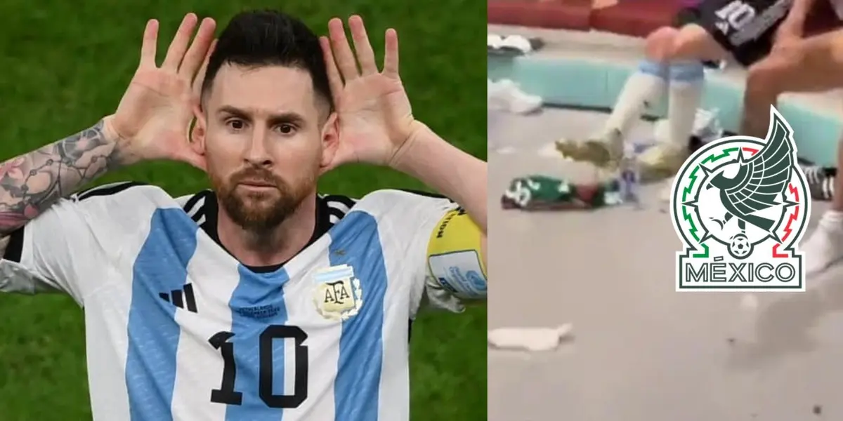 Primero la pisó y no vas a creer que hizo Lionel Messi con la playera de México
