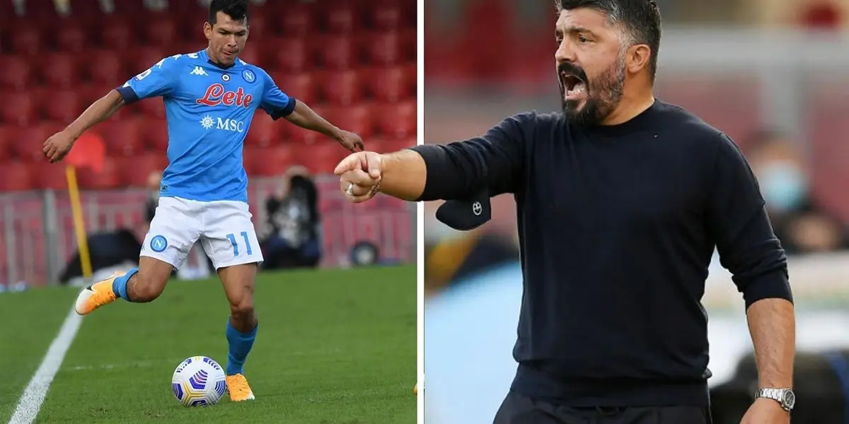 Se ha revelado la excusa que Gennaro Gattuso pondría para no darle los minutos que necesita Hirving Lozano en Società Sportiva Calcio Nápoli.