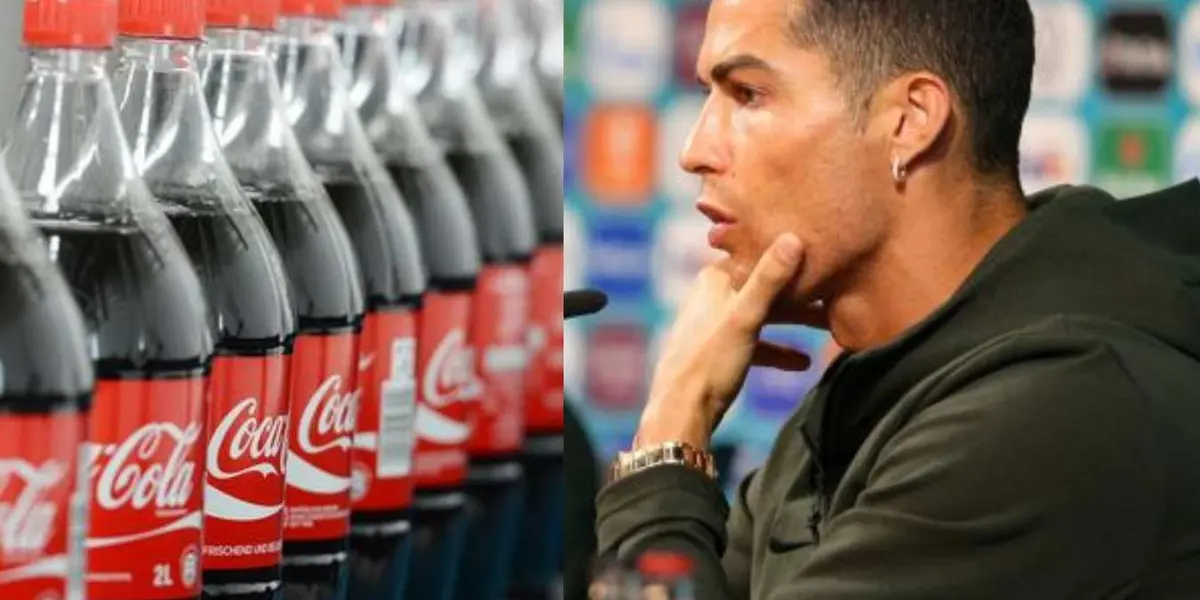 Se pensó que era un mensaje nutricional, pero Cristiano Ronaldo tendría otros intereses en esconder las botellas de Coca Cola