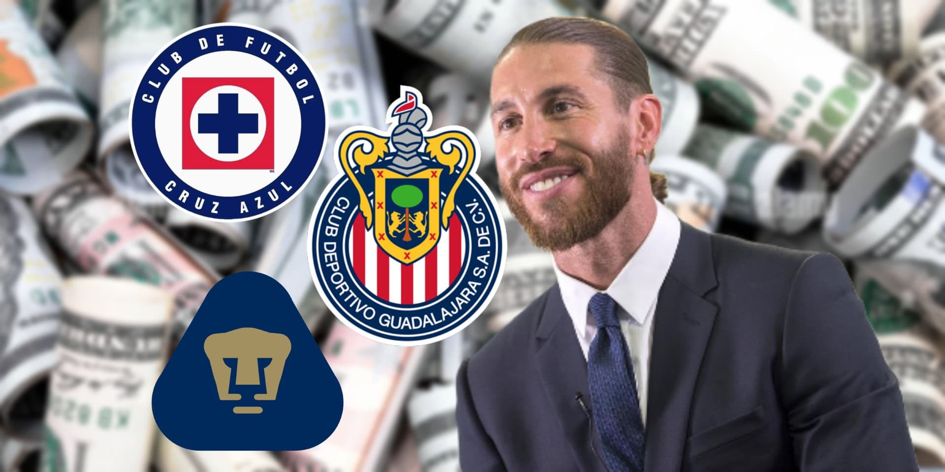Sergio Ramos durante su presentación con el PSG (Fuente: AP)